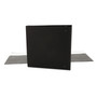 Universal Economy Non-View Round Ring Binder, 3 Rings, 3" Capacity, 11 x 8.5, Black (UNV30407) View Product Image