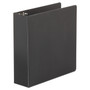 Universal Economy Non-View Round Ring Binder, 3 Rings, 3" Capacity, 11 x 8.5, Black (UNV30407) View Product Image