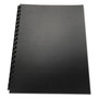 GBC 100% Recycled Poly Binding Cover, Black, 11 x 8.5, Unpunched, 25/Pack