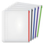 Cardinal Expanding Zipper Binder Pocket, 8.5 x 11, Assorted Colors, 5/Pack