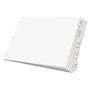 Cardinal Paper Insertable Dividers, 5-Tab, 11 x 17, White, Clear Tabs, 1 Set