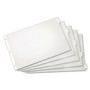 Cardinal Paper Insertable Dividers, 5-Tab, 11 x 17, White, Clear Tabs, 1 Set
