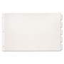 Cardinal Paper Insertable Dividers, 5-Tab, 11 x 17, White, Clear Tabs, 1 Set