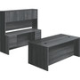 The HON Company Double Pedestal Desk,Rectangle,72"x36"x29-1/2",Sterling Ash (HON105890LS1) View Product Image