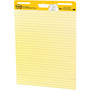 Post-it Easel Pads Super Sticky Vertical-Orientation Self-Stick Easel Pad Value Pack, Presentation Format (1.5" Rule), 25 x 30, Yellow, 30 Sheets, 4/Carton View Product Image