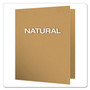 Oxford Earthwise by Oxford 100% Recycled Paper Twin-Pocket Portfolio, 100-Sheet Capacity, 11 x 8.5, Natural, 25/Box