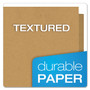 Oxford Earthwise by Oxford 100% Recycled Paper Twin-Pocket Portfolio, 100-Sheet Capacity, 11 x 8.5, Natural, 25/Box