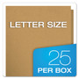 Oxford Earthwise by Oxford 100% Recycled Paper Twin-Pocket Portfolio, 100-Sheet Capacity, 11 x 8.5, Natural, 25/Box