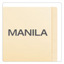 Pendaflex Manila Laminated Spine Shelf File Folders, Straight Tabs, Letter Size, Manila, 50/Box