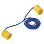 3M E-A-R Classic Earplugs, Corded, PVC Foam, Yellow, 200 Pairs/Box (MMM3111101) View Product Image