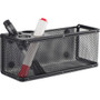 Onyx Mesh Magnetic Marker Basket - 3" Height x 8" Width x 3.25" Depth - Sturdy - Black - Steel, Mesh