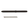 AbilityOne 7520015649906, SKILCRAFT B3 Aviator Multi-Color Ballpoint Pen/Pencil, Medium Point, Black/Red Ink, Black Matte Barrel