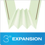 Pendaflex Heavy-Duty Pressboard Folders with Embossed Fasteners, 1/3-Cut Tabs, 3" Expansion, 2 Fasteners, Letter Size, Green, 25/Box