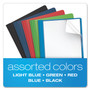 Oxford Clear Front Standard Grade Report Cover, Three-Prong Fastener, 0.5" Capacity, 8.5 x 11, Clear/Assorted, 25/Box