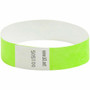 SICURIX Standard Dupont Tyvek Security Wristband - Standard - 0.8" Height x 10" Width - Neon Green - Tyvek