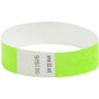 SICURIX Security Wristbands, Sequentially Numbered, 10" x 0.75", Green, 100/Pack