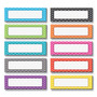 Teacher Created Resources Chevron Labels Magnetic Accents, Chevron Labels, 1.5" x  4.75", Assorted Colors, 20/Pack