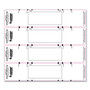 Tabbies File Pocket Handles, 9.63 x 2, White, 4/Sheet, 12 Sheets/Pack