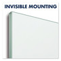Quartet InvisaMount Magnetic Glass Marker Board, 50 x 28, White Surface (QRTG5028IMW) View Product Image