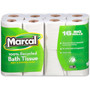 Marcal 100% Recycled Soft/Strong Bath Tissue - 2 Ply - 4.20" Width x 3.60" Length - 168 Sheets/Roll - White - 16 Rolls Per Pack - (MRC16466CT)