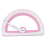 Westcott Soft Touch School Protractor with Antimicrobial Product Protection, Plastic, 6" Ruler Edge, Assorted Colors (ACM14376) View Product Image