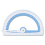 Westcott Soft Touch School Protractor with Antimicrobial Product Protection, Plastic, 6" Ruler Edge, Assorted Colors (ACM14376) View Product Image