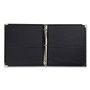 Samsill Classic Collection Ring Binder, 3 Rings, 1" Capacity, 11 x 8.5, Black