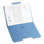 Smead SuperTab Colored File Folders, 1/3-Cut Tabs: Assorted, Letter Size, 0.75" Expansion, 11-pt Stock, Blue, 100/Box (SMD11986) View Product Image