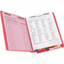 Smead Heavyweight Colored End Tab Fastener Folders, 0.75" Expansion, 2 Fasteners, Letter Size, Red Exterior, 50/Box