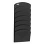 Safco Steel Wall Rack, 7 Sections, Letter/Legal Size, 9.5" x 2" x 21.75", Black
