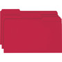 Smead Colored File Folders, 1/3-Cut Tabs: Assorted, Legal Size, 0.75" Expansion, Red, 100/Box