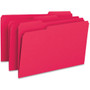 Smead Colored File Folders, 1/3-Cut Tabs: Assorted, Legal Size, 0.75" Expansion, Red, 100/Box (SMD17743) View Product Image