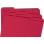 Smead Colored File Folders, 1/3-Cut Tabs: Assorted, Legal Size, 0.75" Expansion, Red, 100/Box (SMD17743) View Product Image