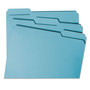 Smead Colored File Folders, 1/3-Cut Tabs: Assorted, Letter Size, 0.75" Expansion, Teal, 100/Box (SMD13143) View Product Image