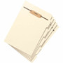 Smead 1/5 Tab Cut Letter Folder Divider with Fastener - 5 x Divider(s) - Assorted Tab(s) - 10% Recycled - 5/Set
