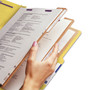 Smead Eight-Section Pressboard Top Tab Classification Folders, Eight SafeSHIELD Fasteners, 3 Dividers, Letter Size, Yellow, 10/Box