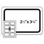 Avery Flexible Adhesive Name Badge Labels, 3.38 x 2.33, White/Red Border, 400/Box