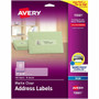 Avery Easy Peel Inkjet Printer Mailing Labels - 1" Width x 4" Length - Permanent Adhesive - Rectangle - Inkjet - Matte Clear