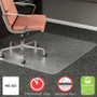 deflecto RollaMat Frequent Use Chair Mat, Medium Pile Carpet, Flat, 46 x 60, Rectangle, Clear