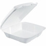 Dart Large 1-Compartment Carryout Foam Trays - Foam Body