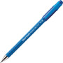 Paper Mate FlexGrip Ultra Recycled Ballpoint Pen, Stick, Fine 0.8 mm, Blue Ink, Blue Barrel, Dozen