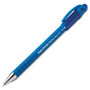 Paper Mate FlexGrip Ultra Recycled Ballpoint Pen, Stick, Fine 0.8 mm, Blue Ink, Blue Barrel, Dozen