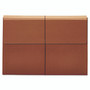 Pendaflex Expanding Wallet, 3.5" Expansion, 1 Section, Elastic Cord Closure, Tabloid Size, Brown