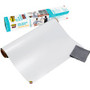 Post-it Self-Stick Dry-Erase Film Surface - White Surface - 24" (2 ft) Width x 36" (3 ft) Length - White Film - Rectangle - Flexible, Stain Resistant, Self-stick