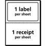 Avery Shipping Labels with Paper Receipt and TrueBlock Technology, Inkjet/Laser Printers, 5.06 x 7.63, White, 50/Pack (AVE5127) View Product Image