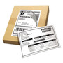 Avery Shipping Labels with Paper Receipt and TrueBlock Technology, Inkjet/Laser Printers, 5.06 x 7.63, White, 50/Pack (AVE5127) View Product Image