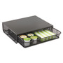 Safco One Drawer Hospitality Organizer, 5 Compartments, 12.5 x 11.25 x 3.25, Black (SAF3274BL) View Product Image
