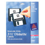 Avery Laser/Inkjet 3.5" Diskette Labels, White, 375/Pack (AVE6490) View Product Image