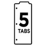 Avery Tabbed Snap-In Bookmark Plastic Dividers, 5-Tab, 11.5 x 3, Assorted, 1 Set (AVE24908) View Product Image