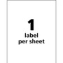 Avery UltraDuty GHS Chemical Waterproof and UV Resistant Labels, 8.5 x 11, White, 50/Box